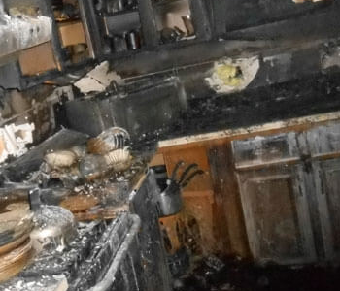 a picture of a restaurant after a fire