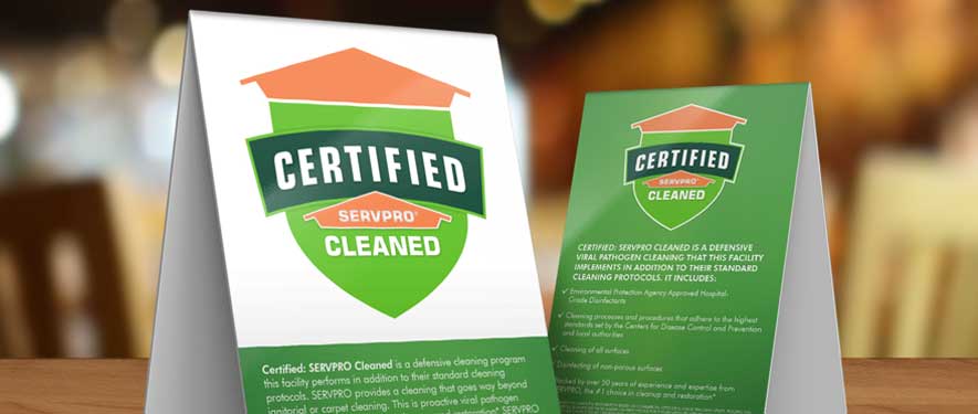 certified servpro cleaned program for coronavirus